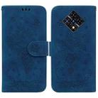 For Infinix Zero 8 X687 Butterfly Rose Embossed Leather Phone Case(Blue) - 1