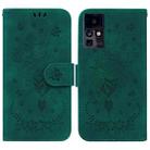 For Infinix Zero X / Zero X Pro Butterfly Rose Embossed Leather Phone Case(Green) - 1