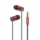 USAMS EP-46 Mini 3.5mm Aluminum Alloy In-Ear Wired Earphone, Length: 1.2m(Red) - 1