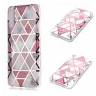 For Galaxy A70 Plating Marble Pattern Soft TPU Protective Case(Pink) - 1