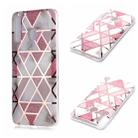 For Galaxy A20 / A30 Plating Marble Pattern Soft TPU Protective Case(Pink) - 1