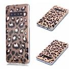 For Galaxy S10 Plating Marble Pattern Soft TPU Protective Case(Leopard) - 1
