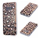 For Galaxy S10e Plating Marble Pattern Soft TPU Protective Case(Leopard) - 1
