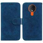 For Tecno Spark 6 Butterfly Rose Embossed Leather Phone Case(Blue) - 1