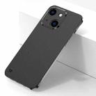 Electroplating Frosted Frameless Phone Case For iPhone 13(Black) - 1