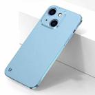 Electroplating Frosted Frameless Phone Case For iPhone 13(Light Blue) - 1