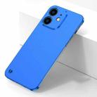 Electroplating Frosted Frameless Phone Case For iPhone 12(Blue) - 1
