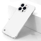 For iPhone 12 Pro Electroplating Frosted Frameless Phone Case(White) - 1