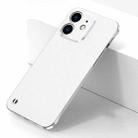 For iPhone 11 Electroplating Frosted Frameless Phone Case (White) - 1