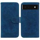 For Google Pixel 6 Butterfly Rose Embossed Leather Phone Case(Blue) - 1