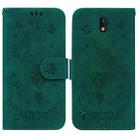 For Nokia 1.3 Butterfly Rose Embossed Leather Phone Case(Green) - 1