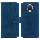 For Nokia G10 / G20 Butterfly Rose Embossed Leather Phone Case(Blue) - 1