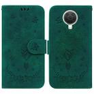 For Nokia G10 / G20 Butterfly Rose Embossed Leather Phone Case(Green) - 1
