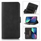 For iPhone 14 Plus Cow Texture Leather Phone Case  (Black) - 1