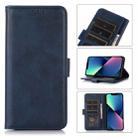 For iPhone 14 Plus Cow Texture Leather Phone Case  (Blue) - 1