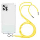 For iPhone 11 Pro Lanyard Transparent TPU Phone Case (Yellow) - 1