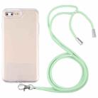 Lanyard Transparent TPU Phone Case For iPhone 7 Plus / 8 Plus(Green) - 1