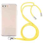 Lanyard Transparent TPU Phone Case For iPhone 7 Plus / 8 Plus(Yellow) - 1