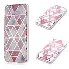 For Galaxy J4+ Plating Marble Pattern Soft TPU Protective Case(Pink) - 1