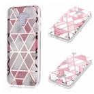 For Galaxy J6 (2018) Plating Marble Pattern Soft TPU Protective Case(Pink) - 1
