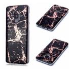 For Galaxy S9 Plating Marble Pattern Soft TPU Protective Case(Black Gold) - 1