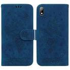 For Huawei Y5 2019 / Honor 8S Butterfly Rose Embossed Leather Phone Case(Blue) - 1