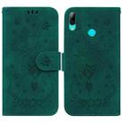 For Huawei P Smart 2019 / Honor 10 Lite Butterfly Rose Embossed Leather Phone Case(Green) - 1