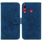 For Huawei P Smart+ 2019 / Enjoy 9s Butterfly Rose Embossed Leather Phone Case(Blue) - 1