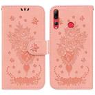For Huawei P Smart+ 2019 / Enjoy 9s Butterfly Rose Embossed Leather Phone Case(Pink) - 1