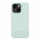 For iPhone 14 Liquid Silicone Phone Case (Emerald Green) - 1