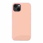 For iPhone 14 Liquid Silicone Phone Case (Sand Pink) - 1