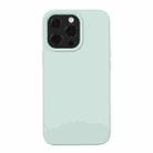 For iPhone 14 Pro Liquid Silicone Phone Case (Emerald Green) - 1