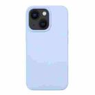 For iPhone 14 Plus Liquid Silicone Phone Case  (Lilac Purple) - 1