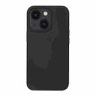 For iPhone 14 Plus Liquid Silicone Phone Case  (Black) - 1