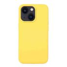 For iPhone 14 Plus Liquid Silicone Phone Case  (Yellow) - 1