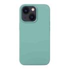For iPhone 14 Plus Liquid Silicone Phone Case  (Pine Needle Green) - 1
