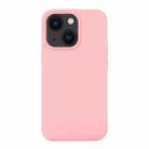 For iPhone 14 Plus Liquid Silicone Phone Case  (Cherry Blossom Pink) - 1