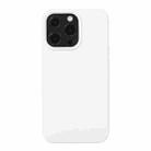 For iPhone 14 Pro Max Liquid Silicone Phone Case (White) - 1