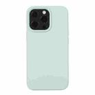 For iPhone 14 Pro Max Liquid Silicone Phone Case (Emerald Green) - 1