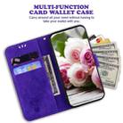 For iPhone 12 Pro Max Butterfly Rose Embossed Leather Phone Case(Purple) - 6