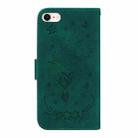 For iPhone SE 2022 / SE 2020 / 8 / 7 Butterfly Rose Embossed Leather Phone Case(Green) - 3