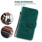 For iPhone SE 2022 / SE 2020 / 8 / 7 Butterfly Rose Embossed Leather Phone Case(Green) - 7