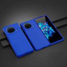 For vivo X Fold Skin Feel Oil Spray PC Phone Case(Blue) - 1