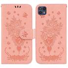 For Motorola Moto G50 5G Butterfly Rose Embossed Leather Phone Case(Pink) - 1