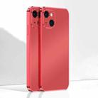 Ultra Thin Electroplated Frosted TPU Phone Case For iPhone 13 mini(Red) - 1
