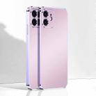 Ultra Thin Electroplated Frosted TPU Phone Case For iPhone 12(Purple) - 1