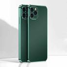 Ultra Thin Electroplated Frosted TPU Phone Case For iPhone 11 Pro(Dark Green) - 1