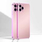 Ultra Thin Electroplated Frosted TPU Phone Case For iPhone 11 Pro(Pink) - 1