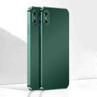 Ultra Thin Electroplated Frosted TPU Phone Case For iPhone X(Dark Green) - 1