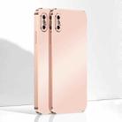 Ultra Thin Electroplated Frosted TPU Phone Case For iPhone X(Pink) - 1